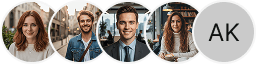 Multiple investor profile avatars on Corevault Custody trading review block
